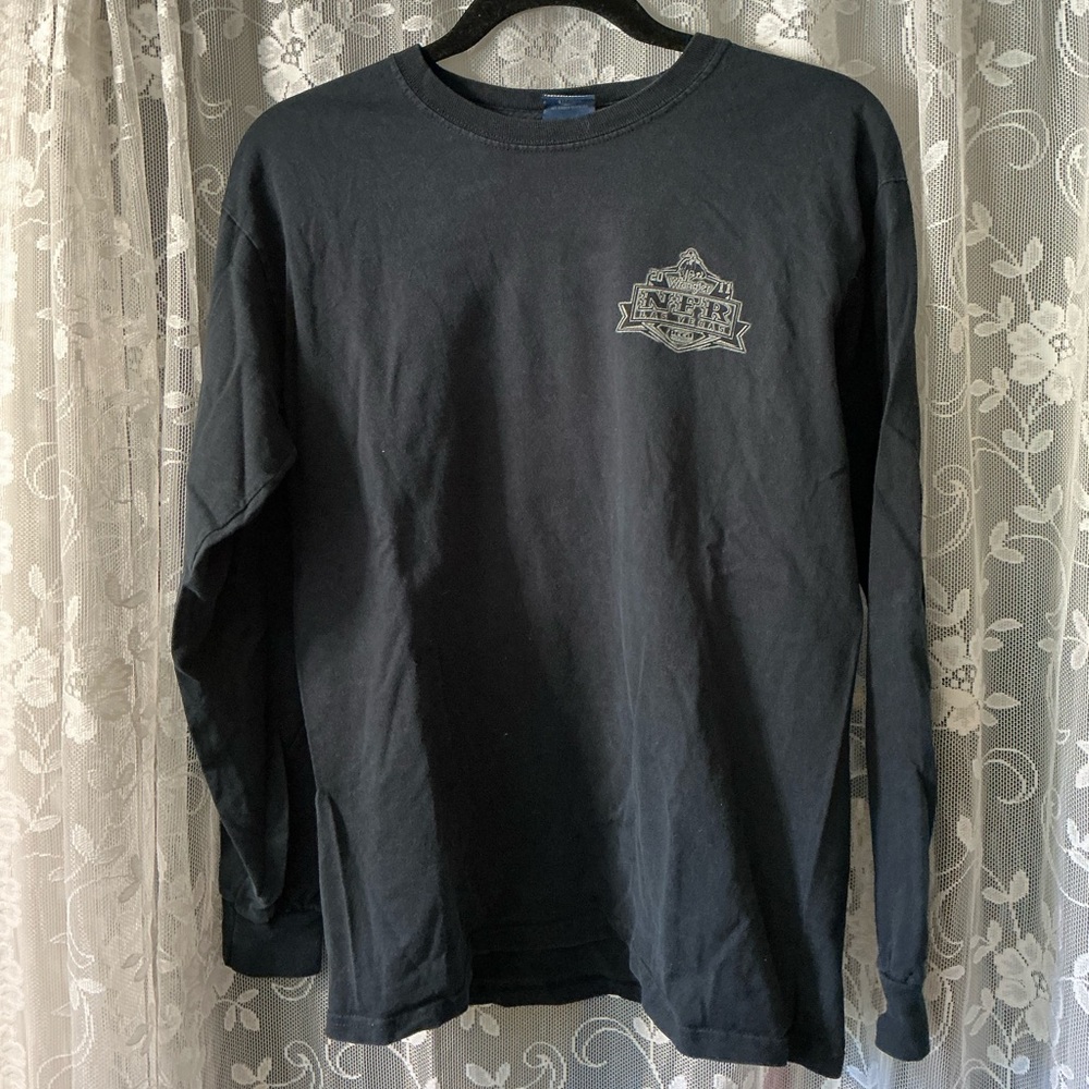 Wrangler 2011 Black Long Sleeve Graphic Tee size medium